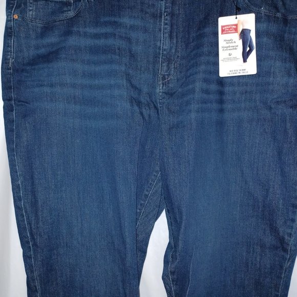 SIGNATURE by LEVI STRAUSS & CO MID RISE SKINNY JEANS - Picture 7 of 8